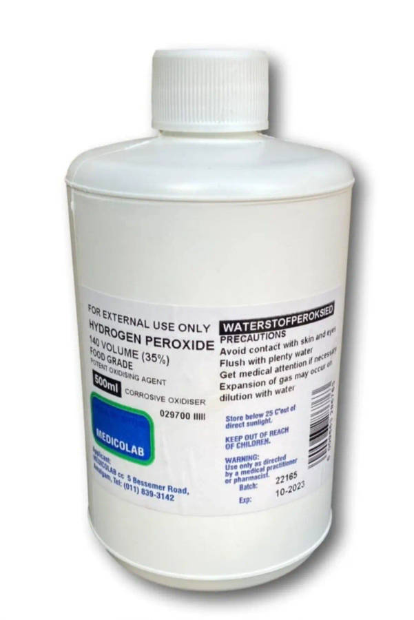 HYDROGEN PEROXIDE 35% FOOD GRADE 500ML