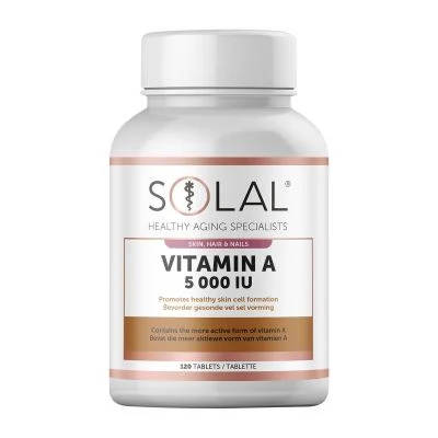 SOLAL VIT A 5000IU TABS 120