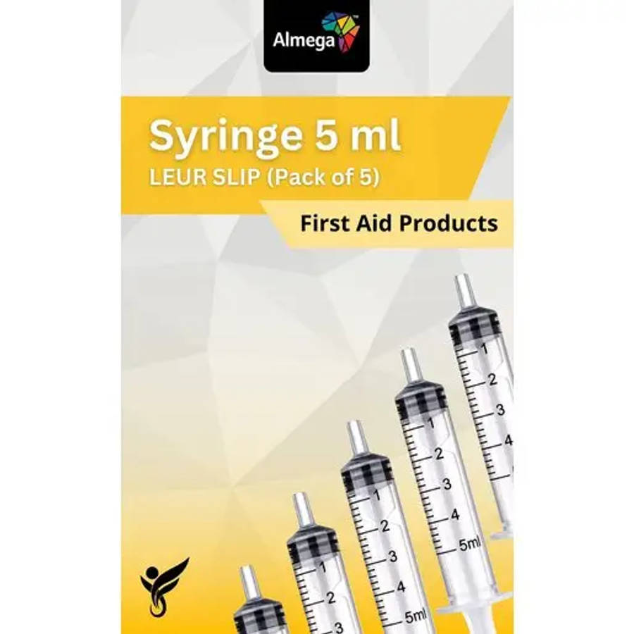 ALMEGA SYRINGE 5ML L/SLIP PCK 5