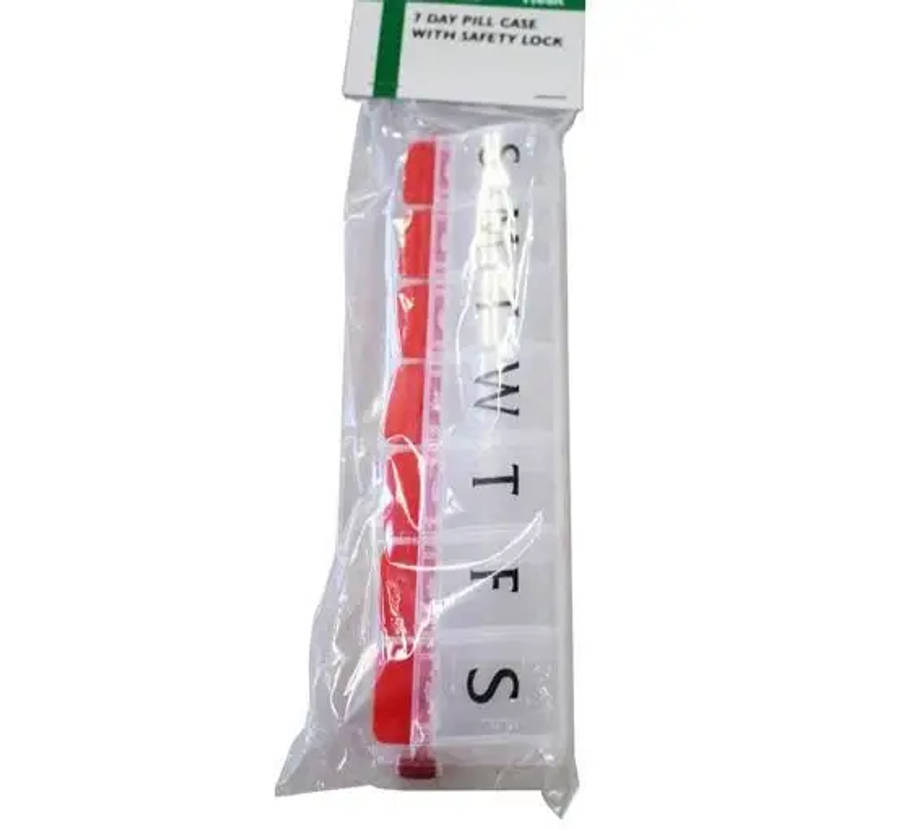 MEDIC PILL BOX 7DAYS LARGE CLEAR