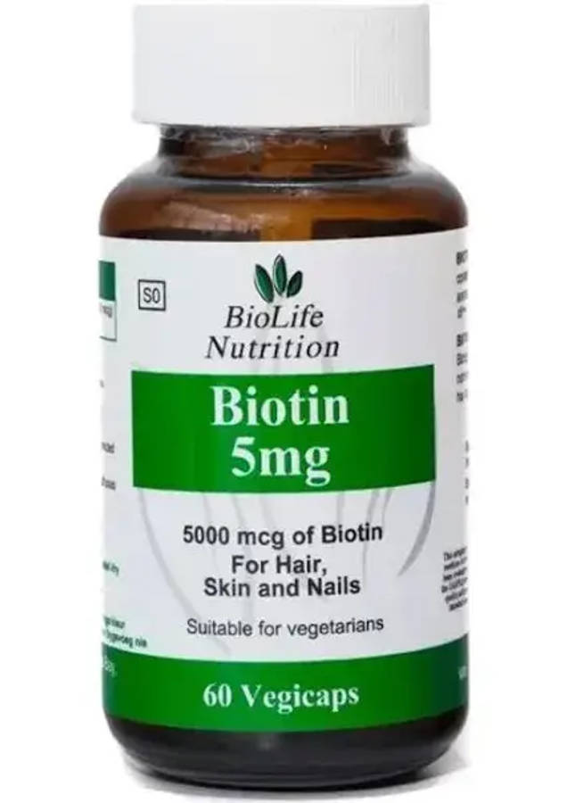 BIOLIFE BIOTIN 5MG 60