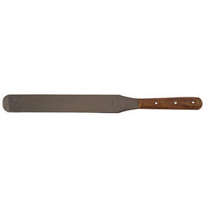 SPATULA 250MM S/STEEL+WOODEN HANDLE