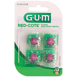 GUM RED-COTE DISCLOSING TABLETS 12