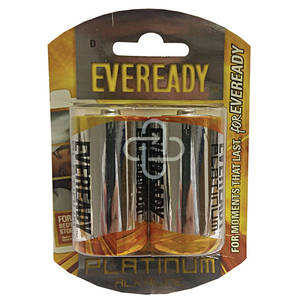 EVEREADY PLATINUM LR20 BP2  2 X D SIZE