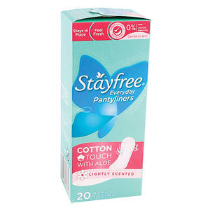 STAYFREE EVERYDAY PANTYLINERS ALOE 20