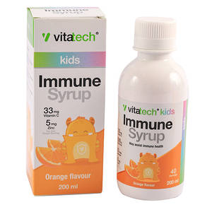 VITATECH KIDS IMMUNE SYR ORANGE 200ML