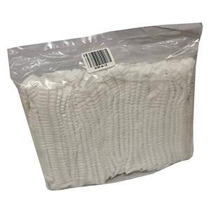 MOP CAP 18 inch ELASTIC WHITE 100s