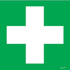 TOWER SIGN MEDICAL CROSS 150 X 150 MM AB