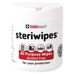 SANITOUCH STERIWIPE ALC FREE WIPES 500