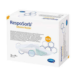 RESPOSORB SILICONE BORDER 10X10CM 10'S~