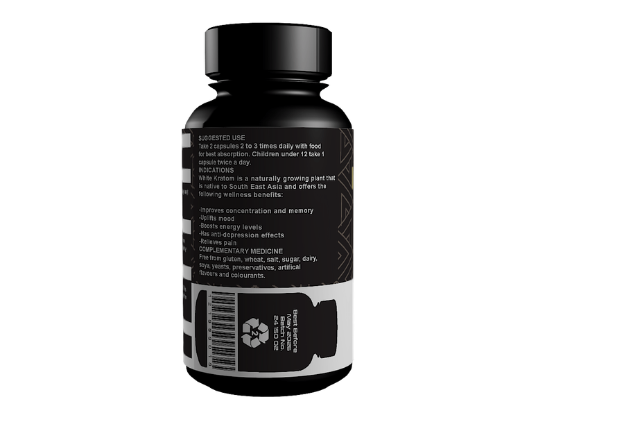 White Kratom Capsules (60) 600mg