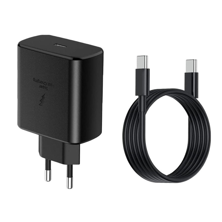 25W PD Fast Charger for Android with USB-C to USB-C