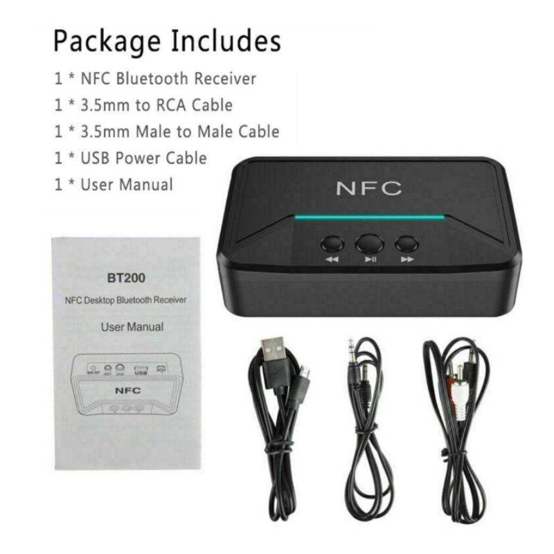 Andowl NFC Wireless Bluetooth Receiver Q-T92