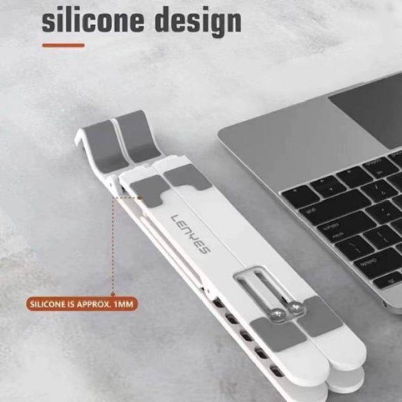 Lenyes Adjustable Laptop Stand  Ergonomic and Portable