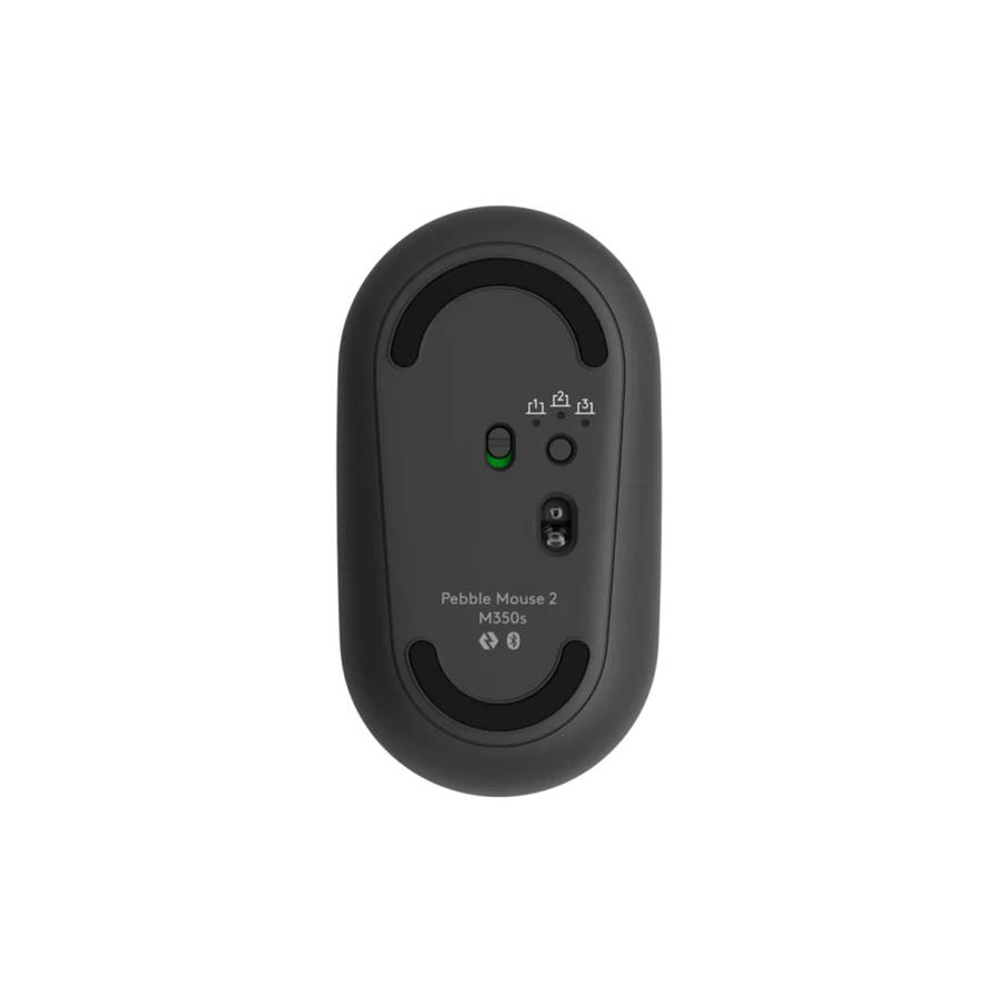 Logitech Pebble Mouse Ambidextrous Wireless Tonal Graphite Optical Mouse