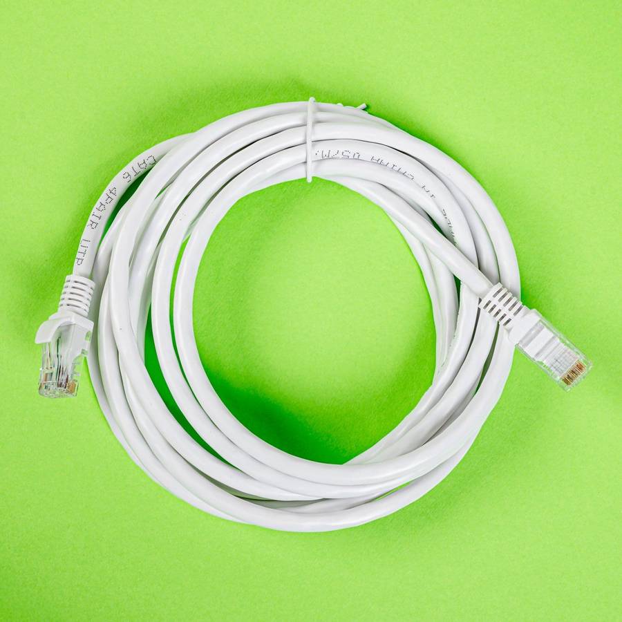 Gizzu Cat6 UTP Fly Lead Ethernet Network Cable 3m  White