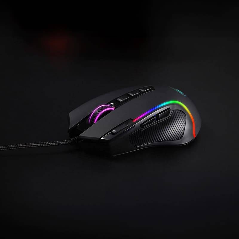 Redragon M612 Predator 4000DPI RGB Ergo Gaming Mouse - Black