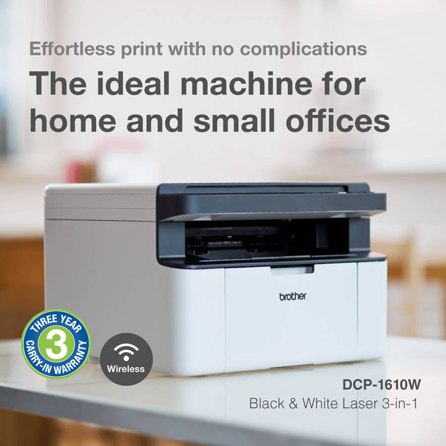Brother DCP-1610W Multifunctional A4 Laser Printer - with 3yr Warranty