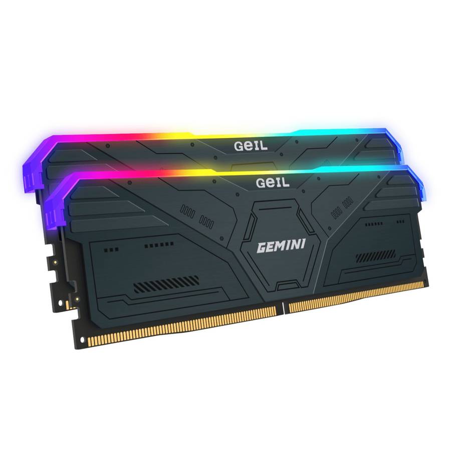 32GB Geil Gemini RGB KIT(2X16GB) 6000MHz DDR5 Desktop Gaming Memory - Grey