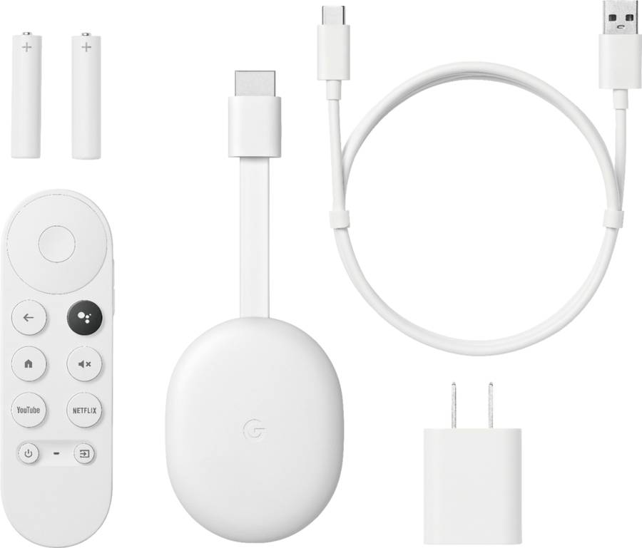 Chromecast with Google TV - 4K Streaming device with latest Google Assistant Voice Remote