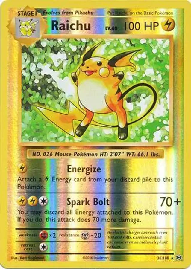 Raichu Reverse Holo