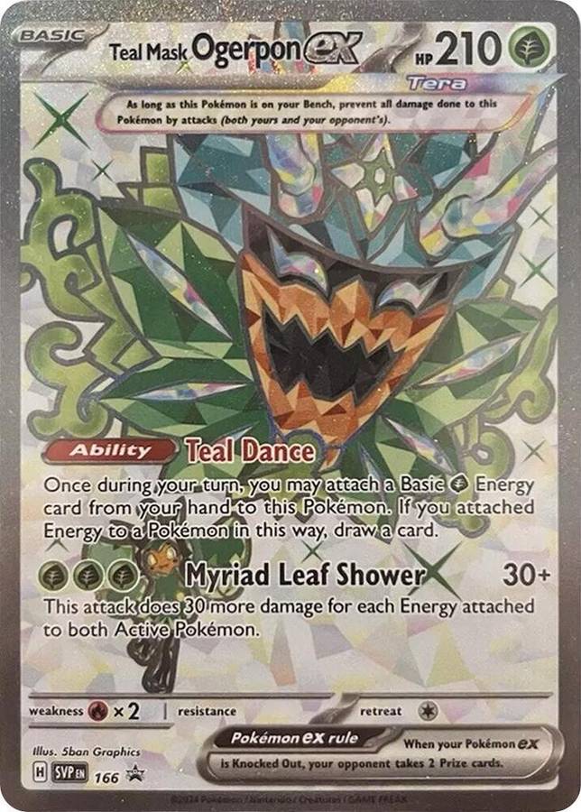 Teal Mask Ogerpon ex - 166 - SV: Scarlet & Violet Promo Cards (SVP)