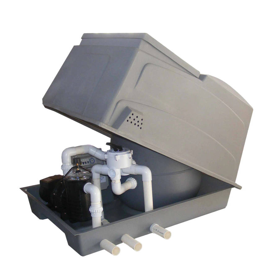 Aqua Max 3-Bag Filtration System Box | Complete - Grey Grey