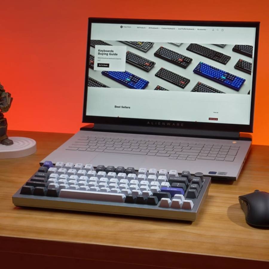 Keychron Q1 Pro 75% Red K Pro Switches RGB Wireless Keyboard - Grey