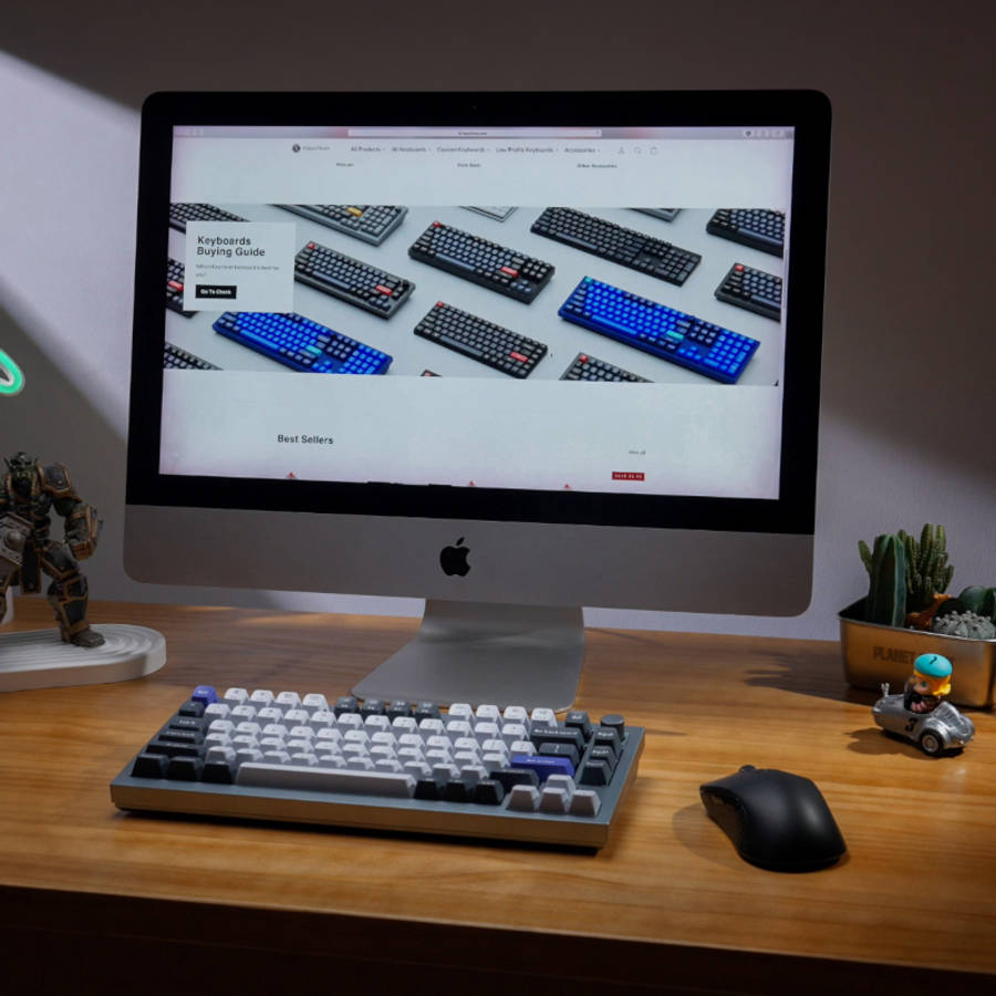 Keychron Q1 Pro 75% Red K Pro Switches RGB Wireless Keyboard - Grey