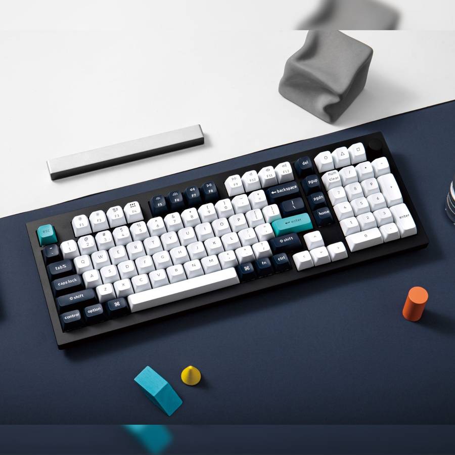 Keychron Q5 Max QMK/VIA Full-size Wireless Custom Mechanical Keyboard (Banana Switches) - Carbon ...