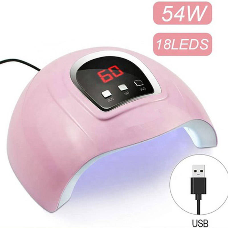 Gel Nail Polish Starter Kit and Professional 54W LED Gel Nail Lamp