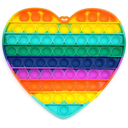 Large Pop It Fidget Toy - Heart  - TIKTOK Finger Popper