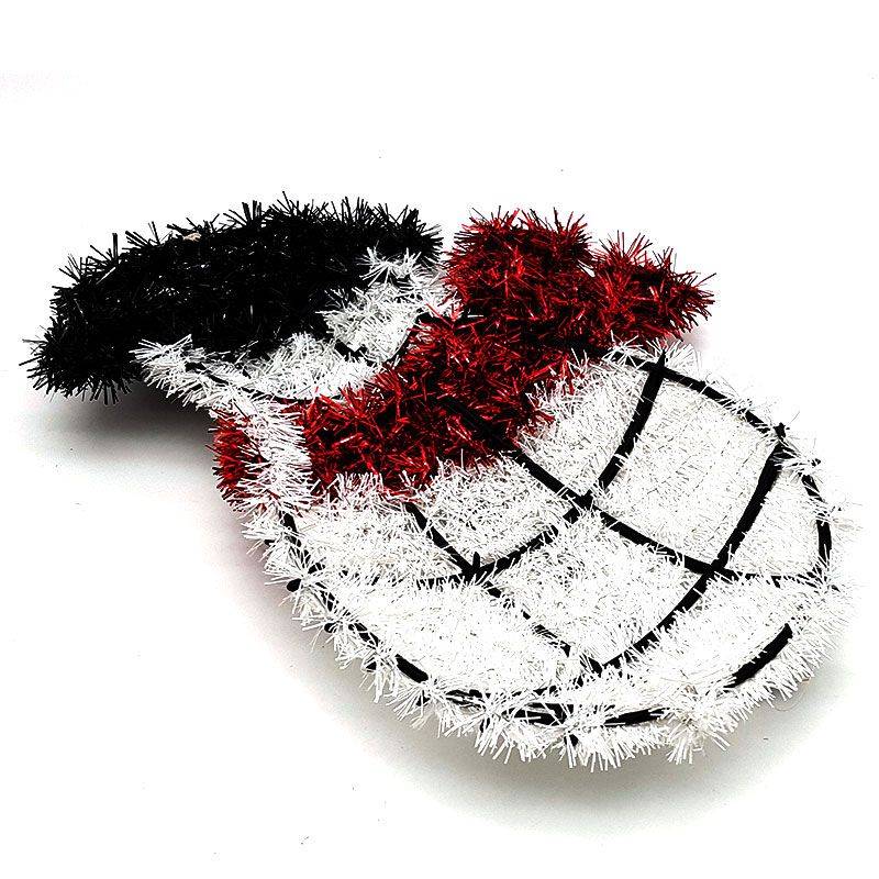 Bufftee Christmas Snow Man - Wreath Medium - Door or Table Decoration