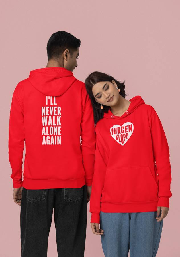 BUFFTEE Jürgen Klopp Hoodie Liverpools Legend I'll Never Walk Alone Again