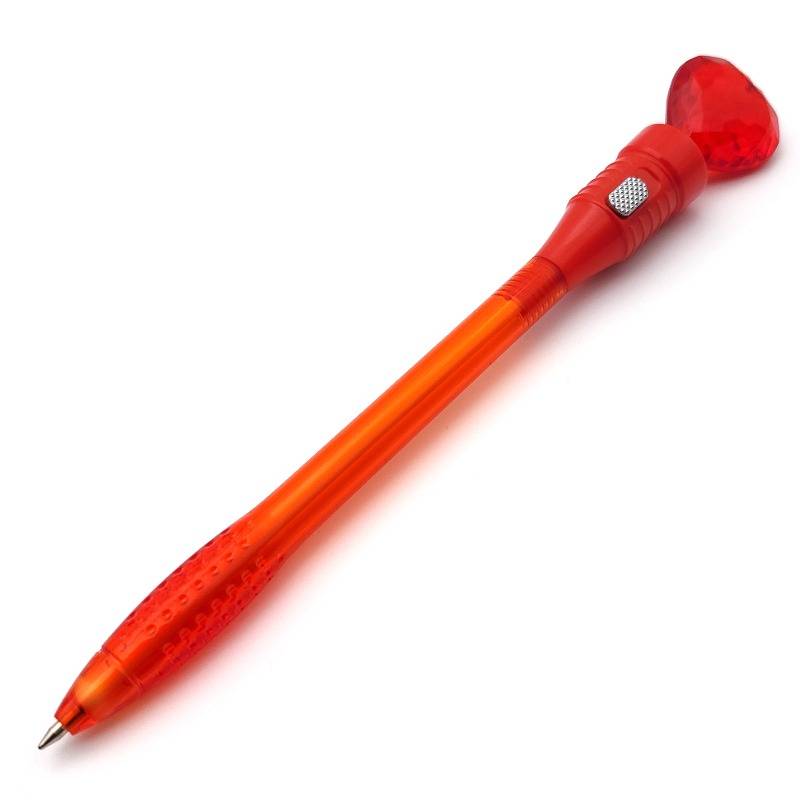 pX Red Led Light Up Heart Pen-Valentines Day Gift Blue Ink Pen