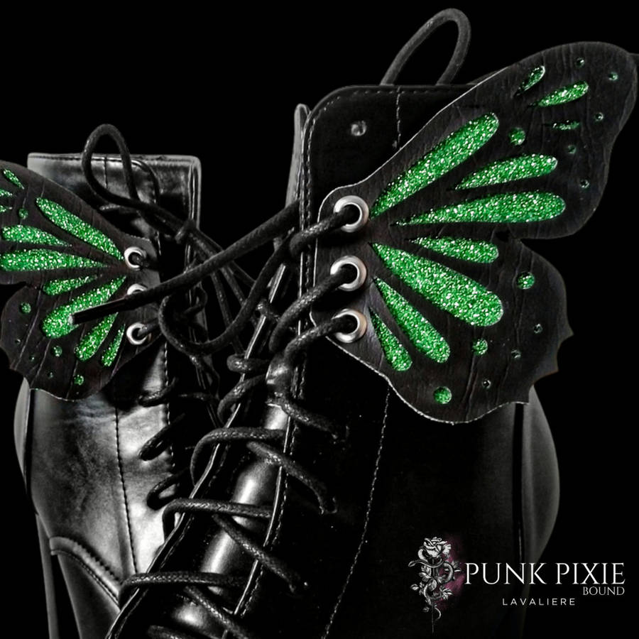 Butterfly Shoe Wings | Green