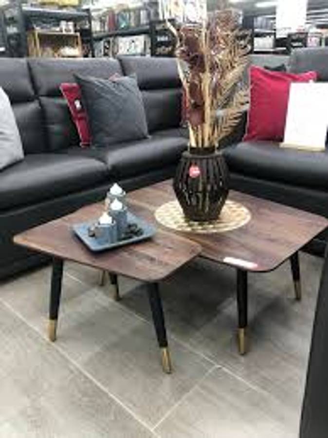 QandAHome-Walnut Nesting Tables