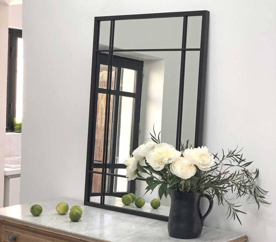 QandAHome-Windowpane (140 x 90) Mirror