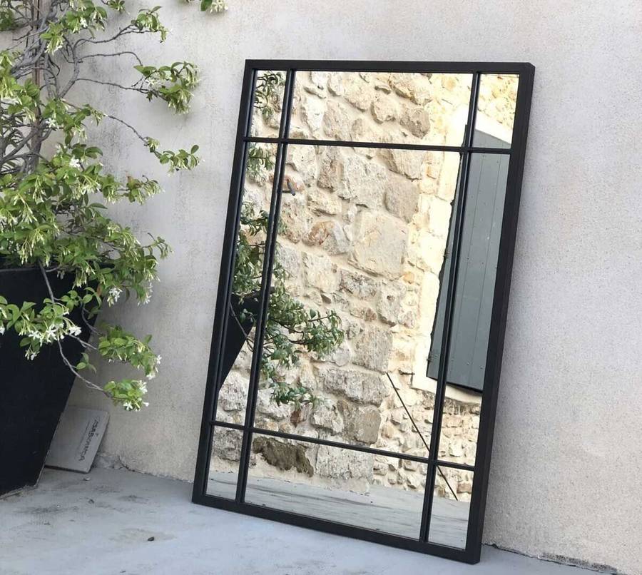 QandAHome-Windowpane (140 x 90) Mirror