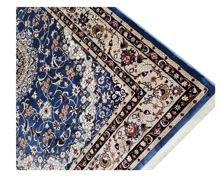 Blue Persian Design Machine Made Carpet 290 x 200 CM