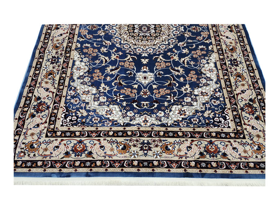 Blue Persian Design Machine Made Carpet 290 x 200 CM