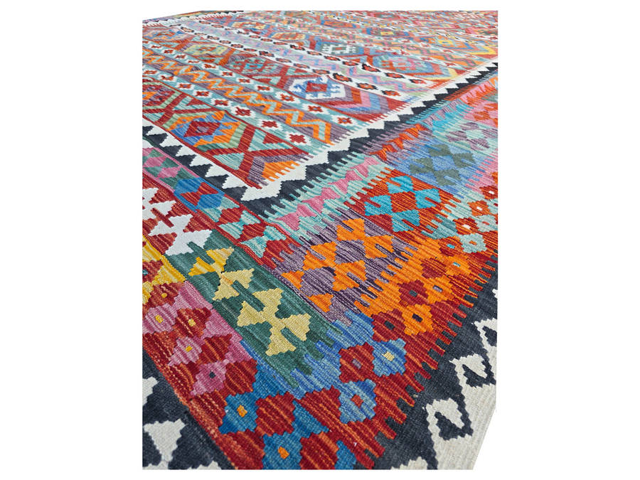 Gorgeous Afghan Handmade Choubi Kilim  407 X 306 cm