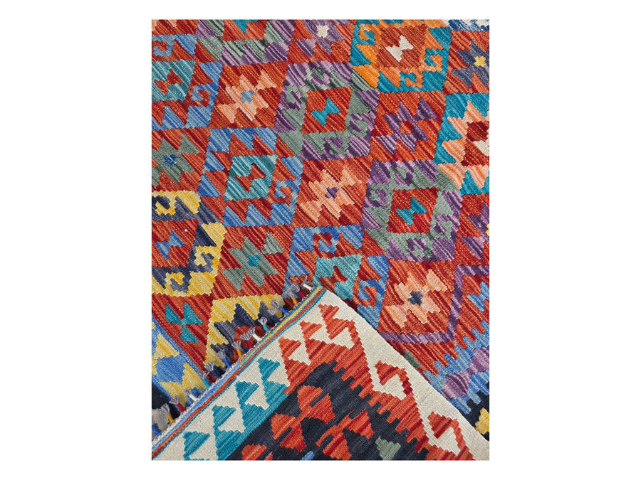 Incredible Afghan Handmade Choubi Kilim 395 x 302cm (4x3m)