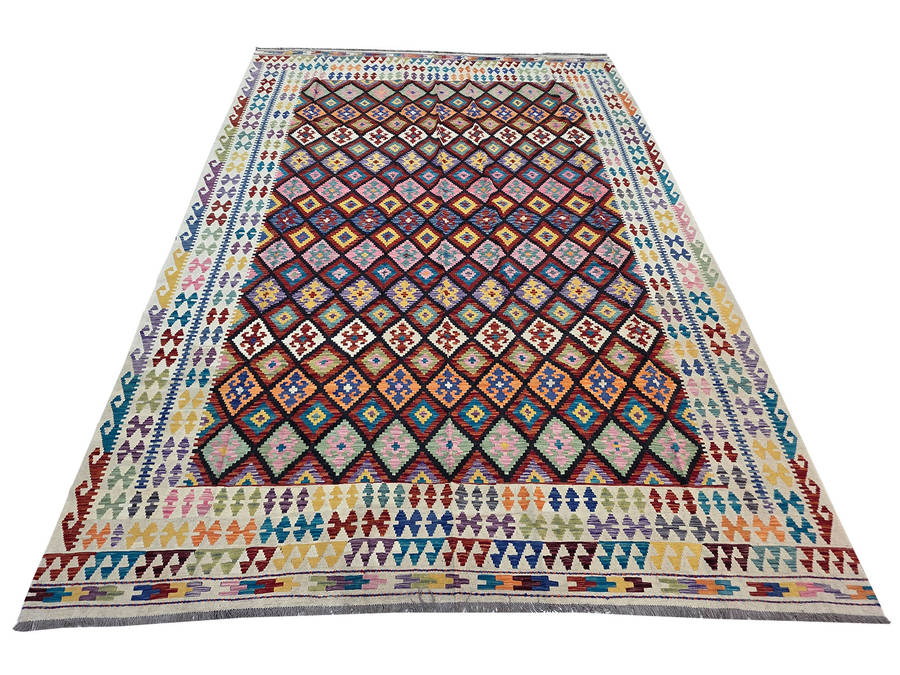 Incredible Afghan Handmade Choubi Kilim 415 x 320 cm (4x3m)