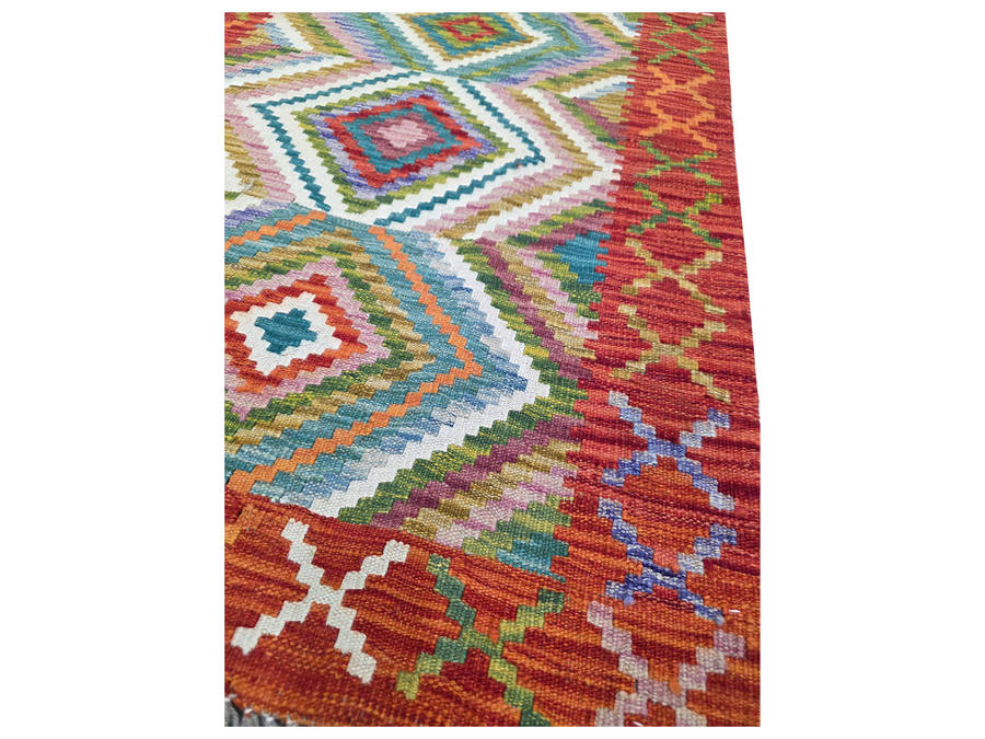 Gorgeous Afghan Woolen Choubi Kilim Runner 292 x 83 CM