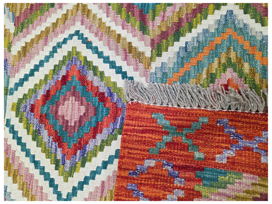 Gorgeous Afghan Woolen Choubi Kilim Runner 292 x 83 CM