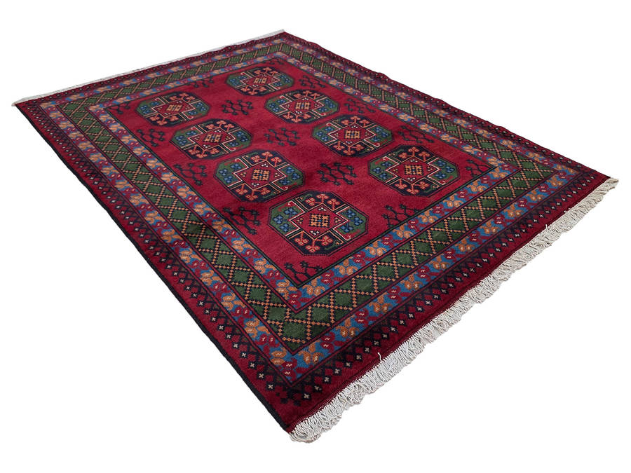 Beautiful Afghan Kunduz Handmade Carpet 198 x 154 CM