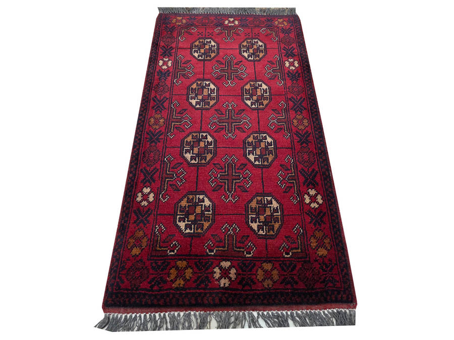Beautiful Handmade Afghan Turkman Carpet 100 x 60 cm