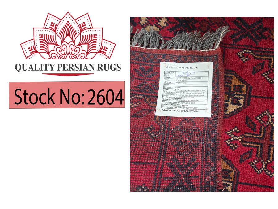Beautiful Handmade Afghan Turkman Carpet 100 x 60 cm
