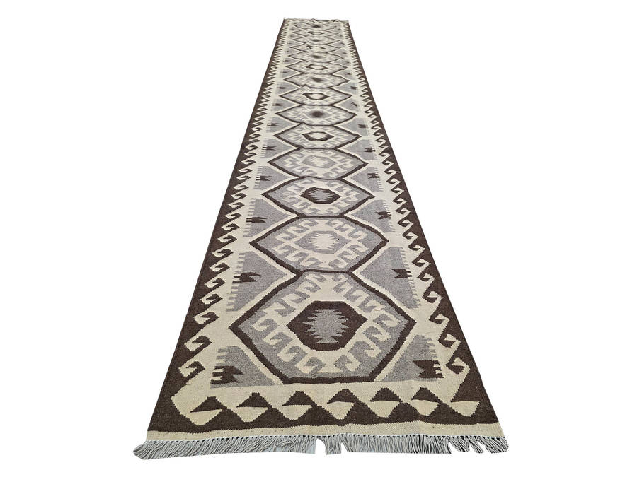 5 Meter Handwoven Natural Kilim 480 x 80 CM